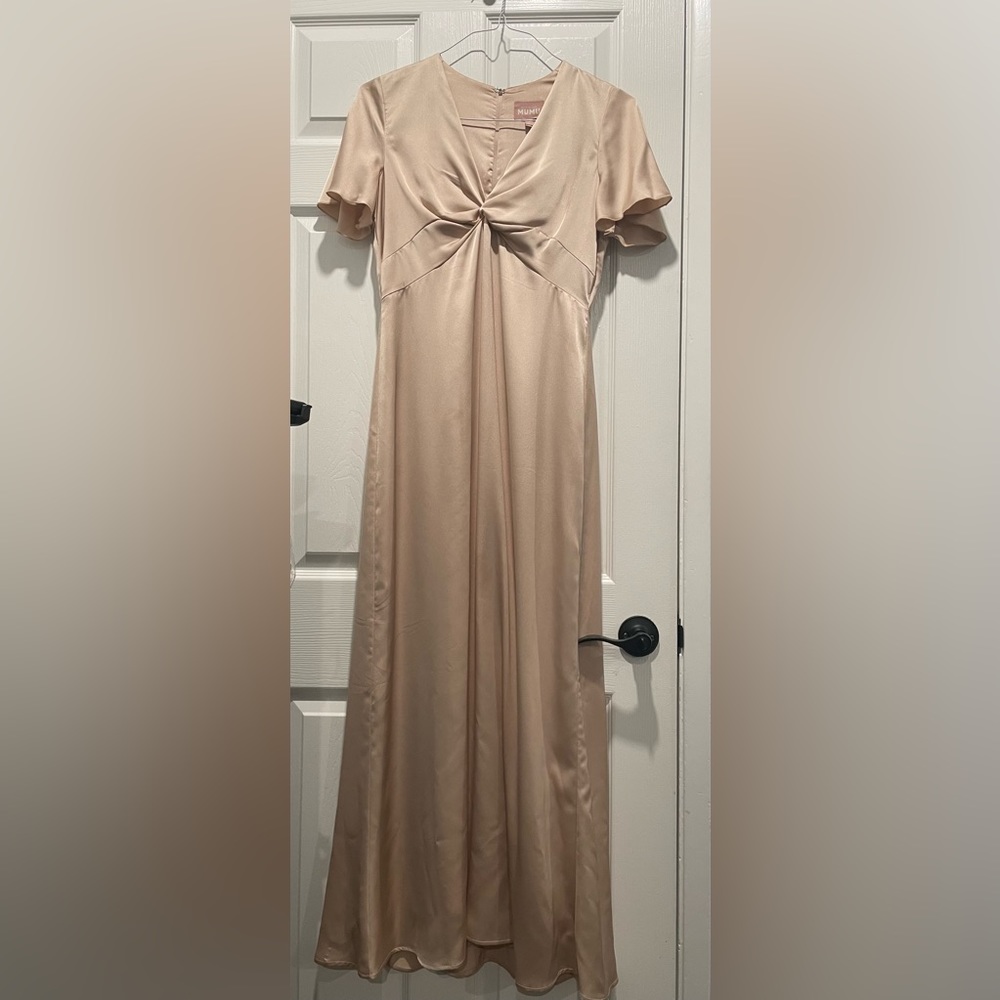 Maternity satin dress from Show me your Mumu